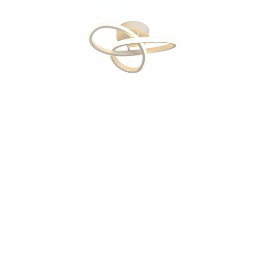 LED Ceiling Light Modern Flush Mount with Interlocking Ring Design