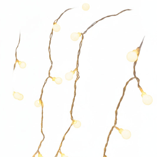 LED Fairy String Lights with Globe, Flower, Star and Snowflake Shapes for Indoor Decoration