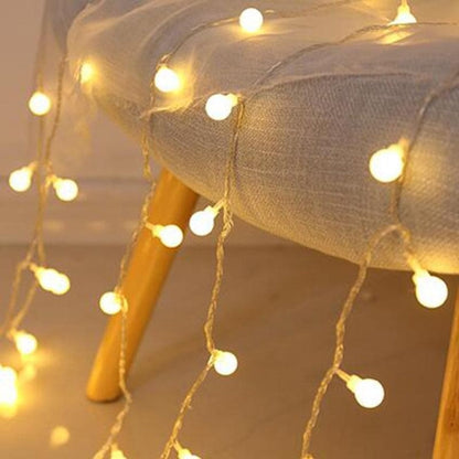 LED Fairy String Lights with Globe, Flower, Star and Snowflake Shapes for Indoor Decoration