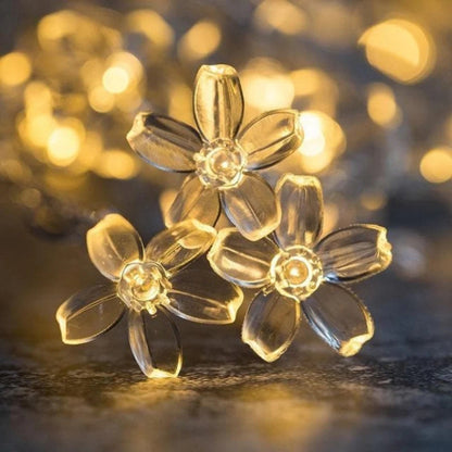 LED Fairy String Lights with Globe, Flower, Star and Snowflake Shapes for Indoor Decoration