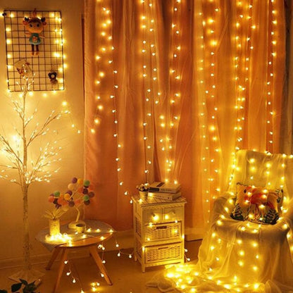 LED Fairy String Lights with Globe, Flower, Star and Snowflake Shapes for Indoor Decoration