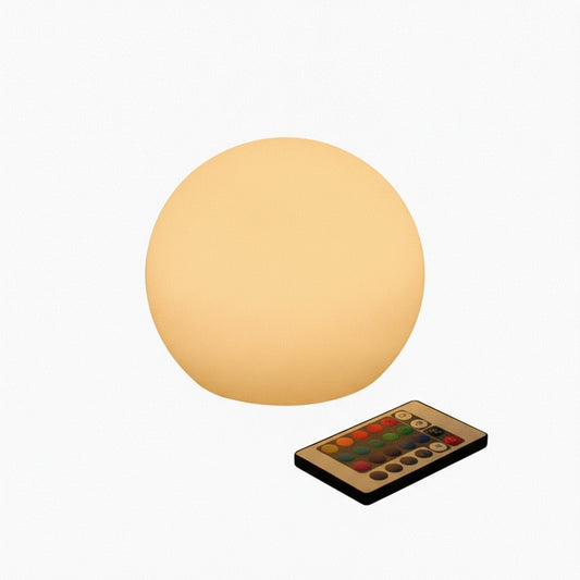 LED Globe Table Lamp with 16 Colors, Remote Control and Rechargeable Battery