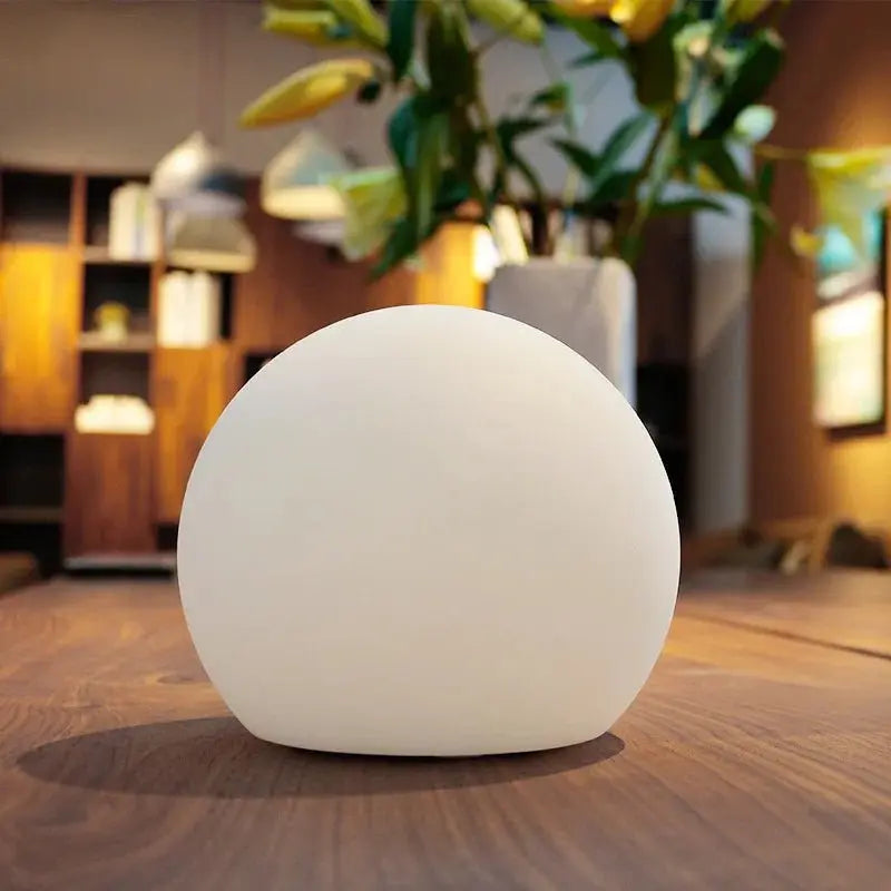 LED Globe Table Lamp with 16 Colors, Remote Control and Rechargeable Battery