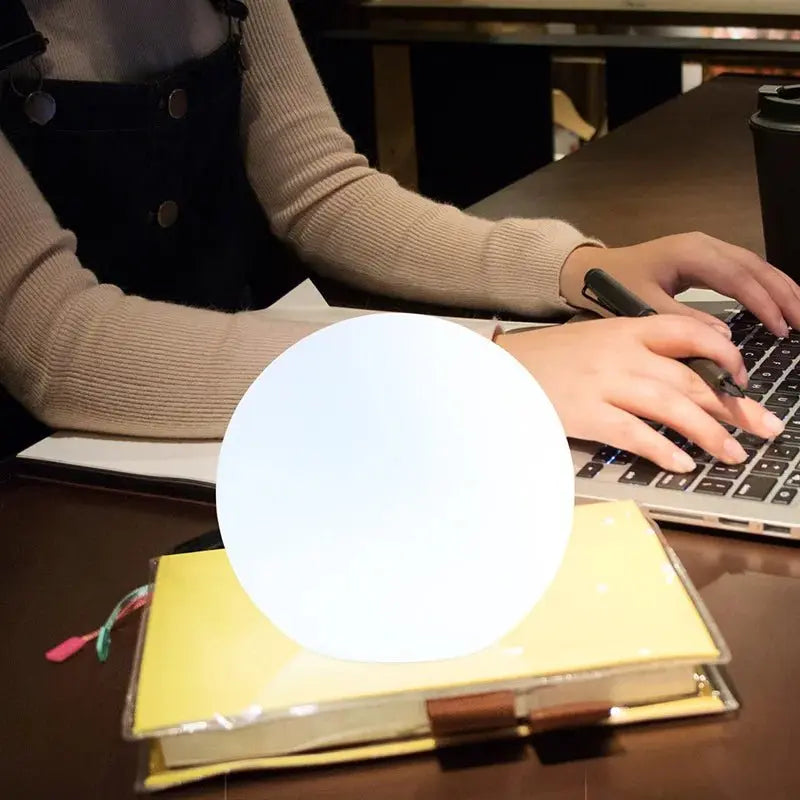 LED Globe Table Lamp with 16 Colors, Remote Control and Rechargeable Battery