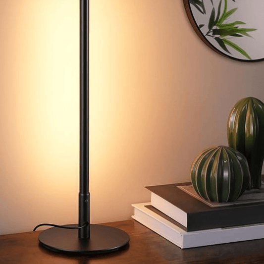LED Table Lamp Minimalist with Warm Amber Glow and Dimmable Light