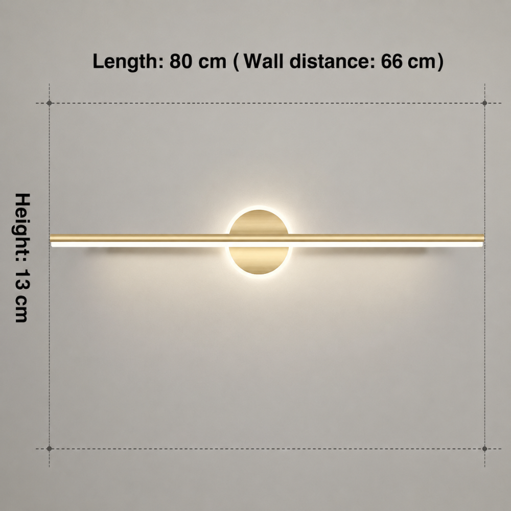LED Wall Lamp Minimalist Linear Bar Light with Integrated LED