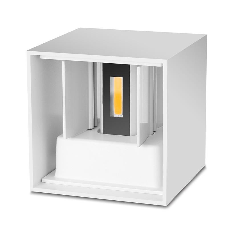 LED Wall Lamp Modern Minimalist Square Cube Up Down Indoor Outdoor