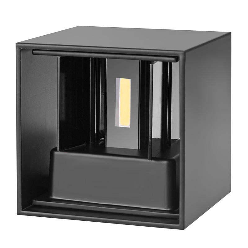 LED Wall Lamp Modern Minimalist Square Cube Up Down Indoor Outdoor