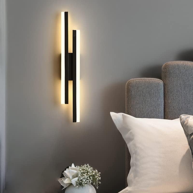 LED Wall Lamp Modern Minimalist with Dual Vertical Light Bars