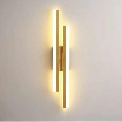 LED Wall Lamp Modern Minimalist with Dual Vertical Light Bars