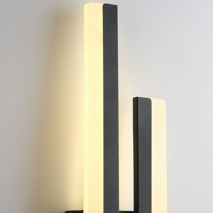 LED Wall Lamp Modern Minimalist with Dual Vertical Light Bars