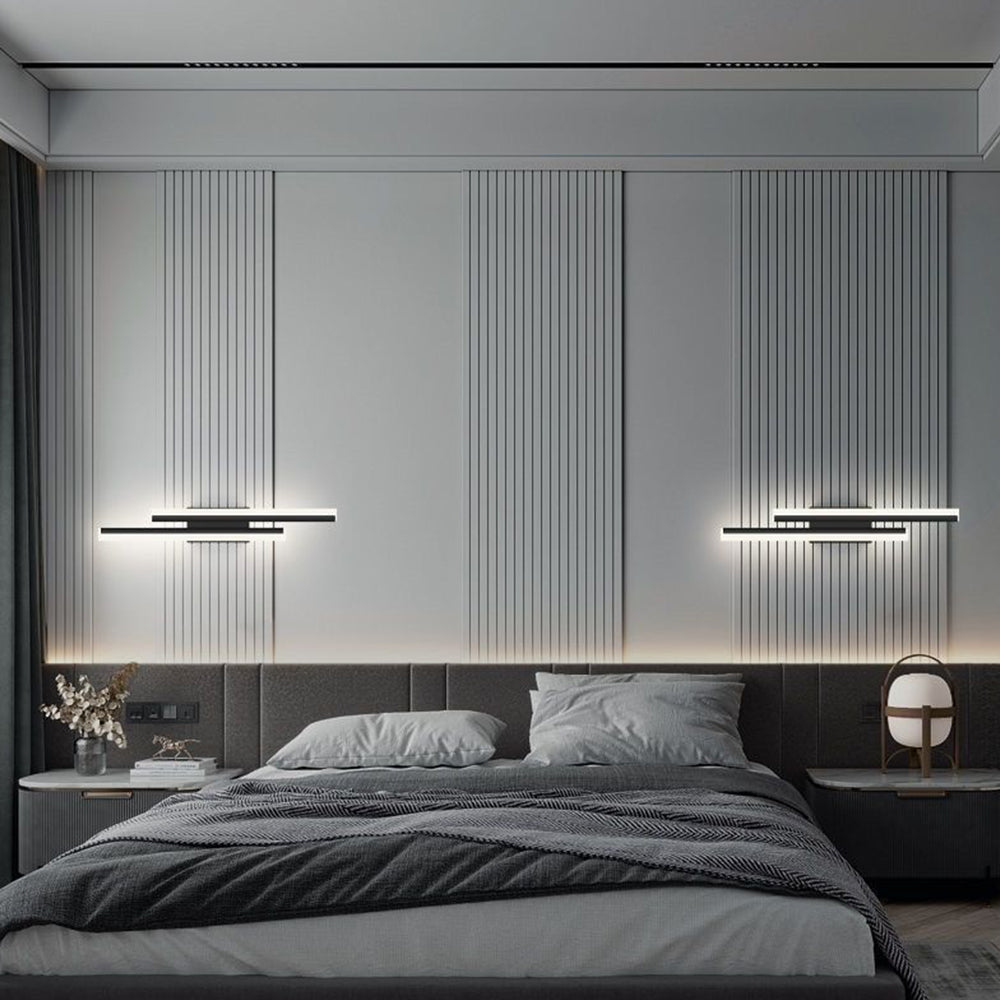 LED Wall Lamp Modern Minimalist with Dual Vertical Light Bars