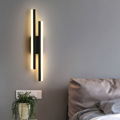 LED Wall Lamp Modern Minimalist with Dual Vertical Light Bars
