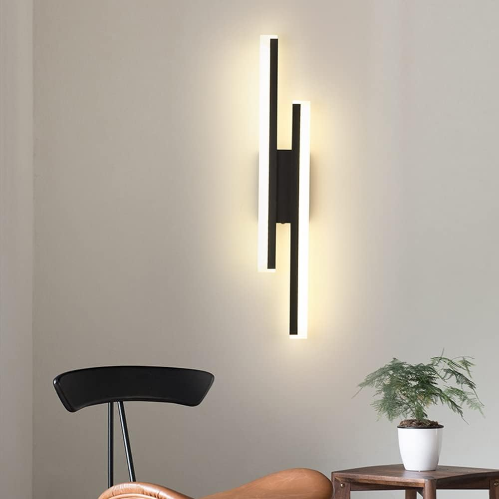 LED Wall Lamp Modern Minimalist with Dual Vertical Light Bars