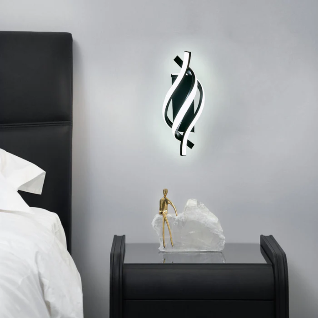 LED Wall Lamp Modern Minimalist with Twisted Spiral Design