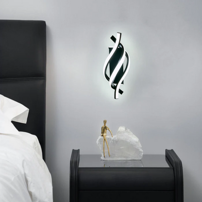LED Wall Lamp Modern Minimalist with Twisted Spiral Design