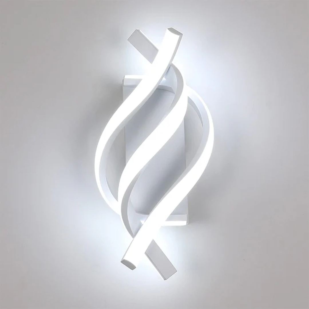 LED Wall Lamp Modern Minimalist with Twisted Spiral Design