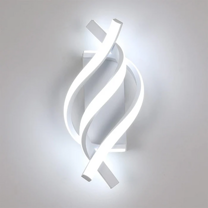 LED Wall Lamp Modern Minimalist with Twisted Spiral Design