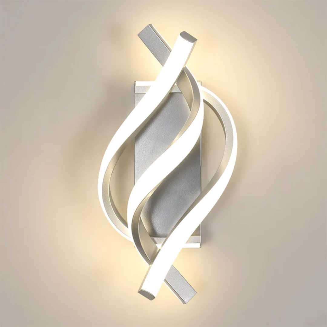 LED Wall Lamp Modern Minimalist with Twisted Spiral Design