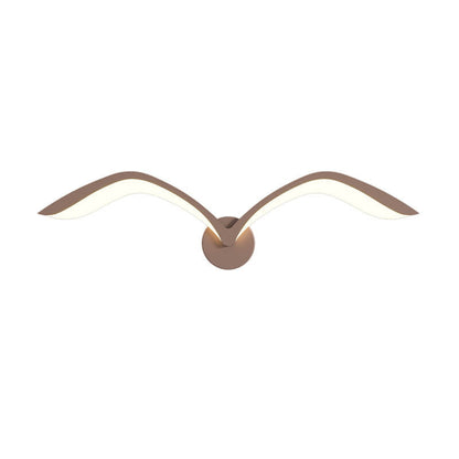 LED Wall Lamp Scandinavian Seagull Wing Design with Integrated LED