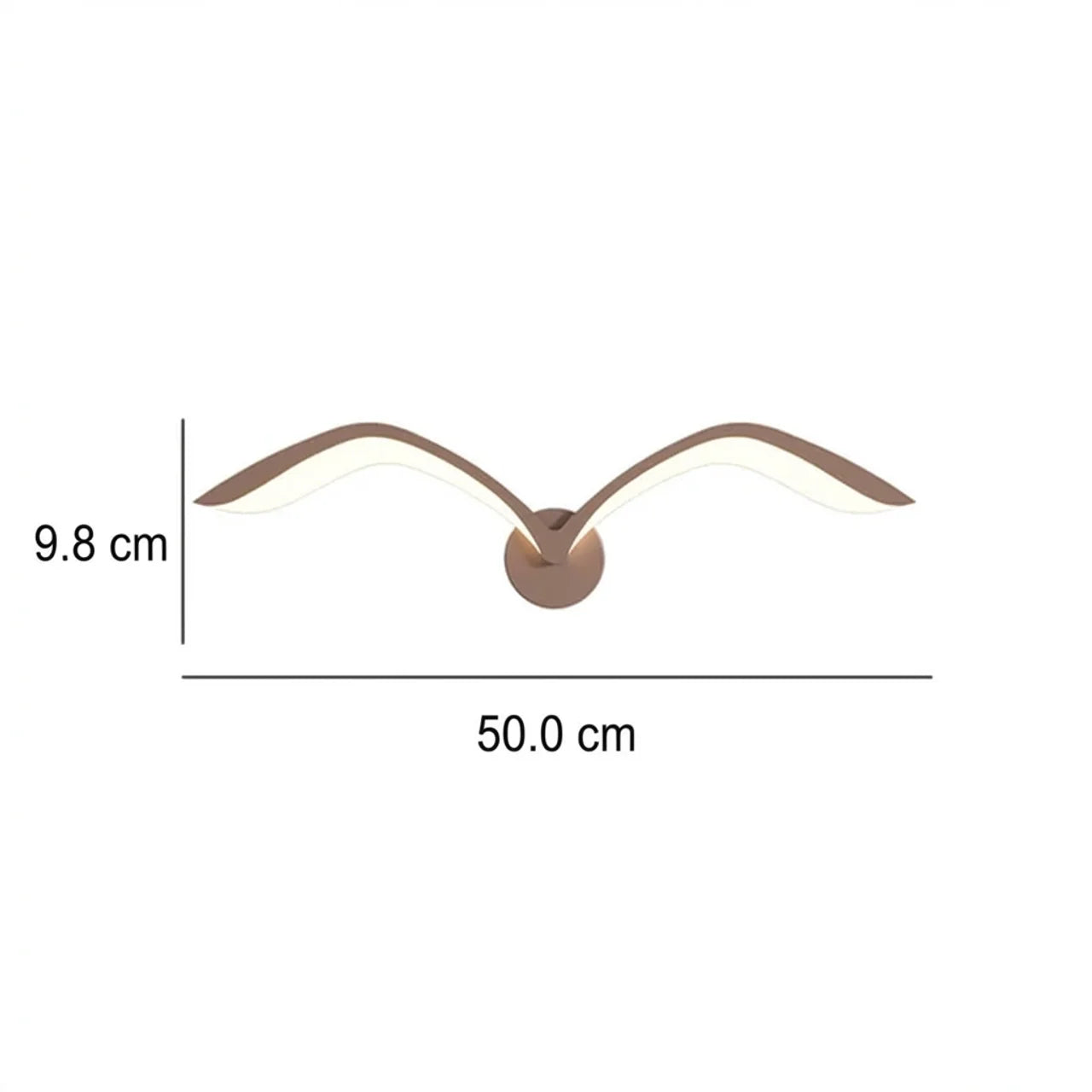LED Wall Lamp Scandinavian Seagull Wing Design with Integrated LED