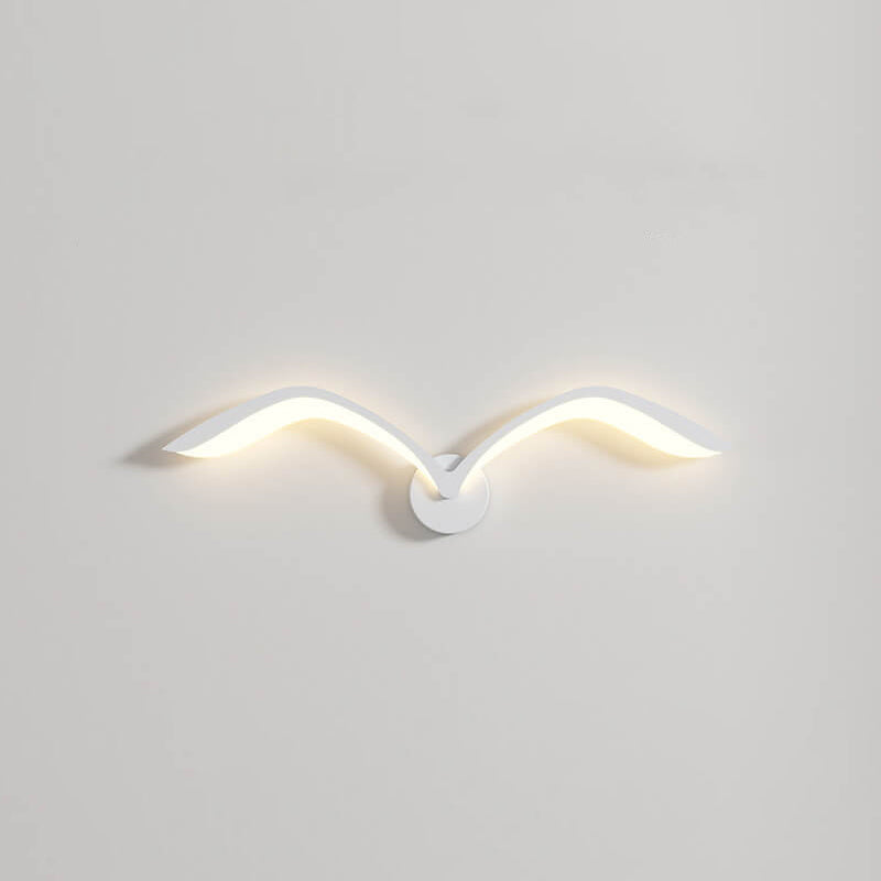 LED Wall Lamp Scandinavian Seagull Wing Design with Integrated LED