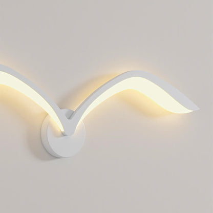 LED Wall Lamp Scandinavian Seagull Wing Design with Integrated LED