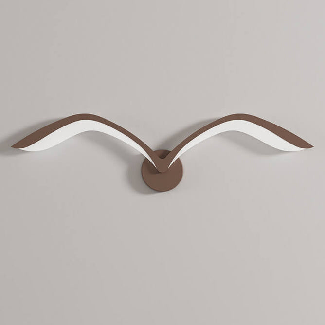 LED Wall Lamp Scandinavian Seagull Wing Design with Integrated LED