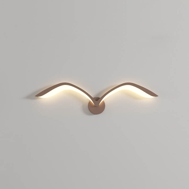 LED Wall Lamp Scandinavian Seagull Wing Design with Integrated LED