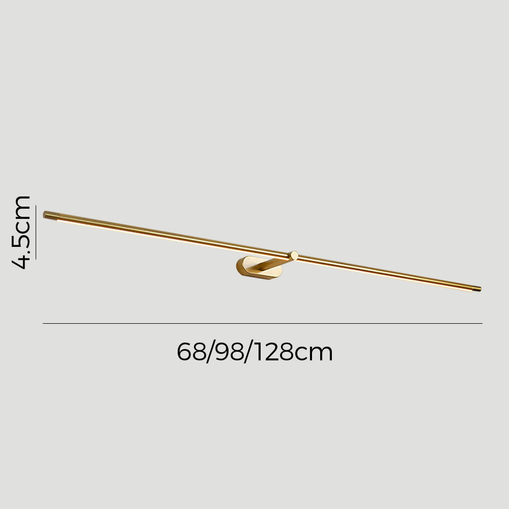 LED Wall Light Minimalist Mirror Vanity Lamp with Slim Linear Bar