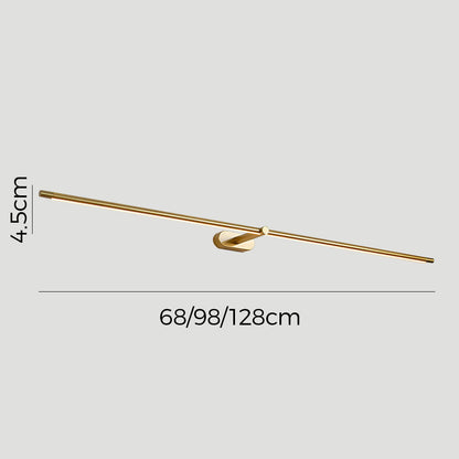LED Wall Light Minimalist Mirror Vanity Lamp with Slim Linear Bar