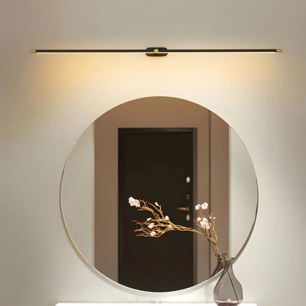 LED Wall Light Minimalist Mirror Vanity Lamp with Slim Linear Bar