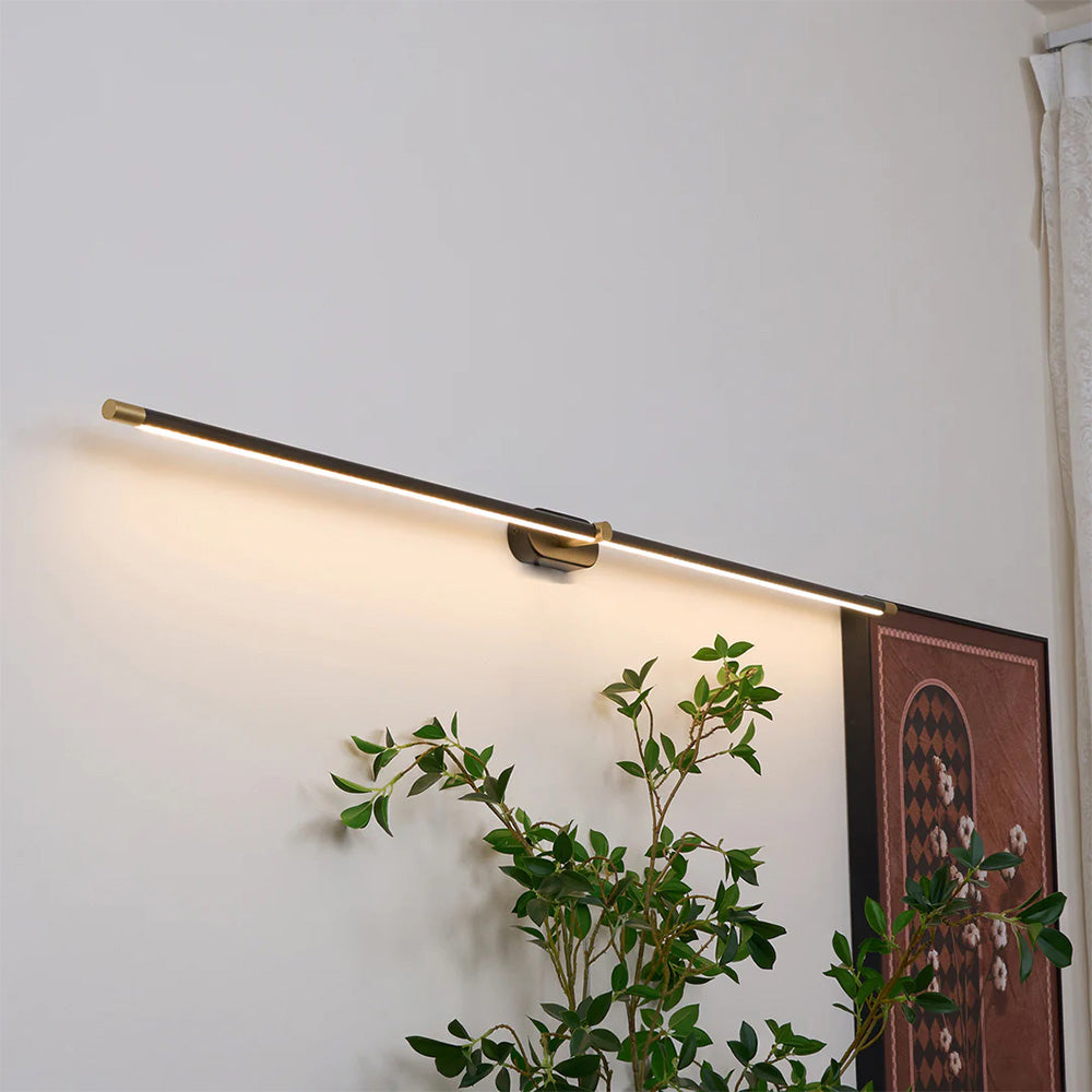 LED Wall Light Minimalist Mirror Vanity Lamp with Slim Linear Bar