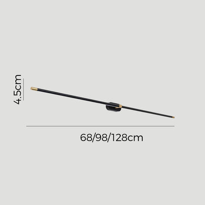 LED Wall Light Minimalist Mirror Vanity Lamp with Slim Linear Bar