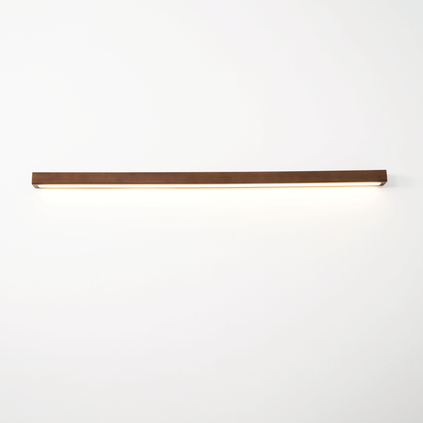 Linear Wood Wall Light Scandinavian Dual-Mount LED Bar Sconce with Frosted Diffuser