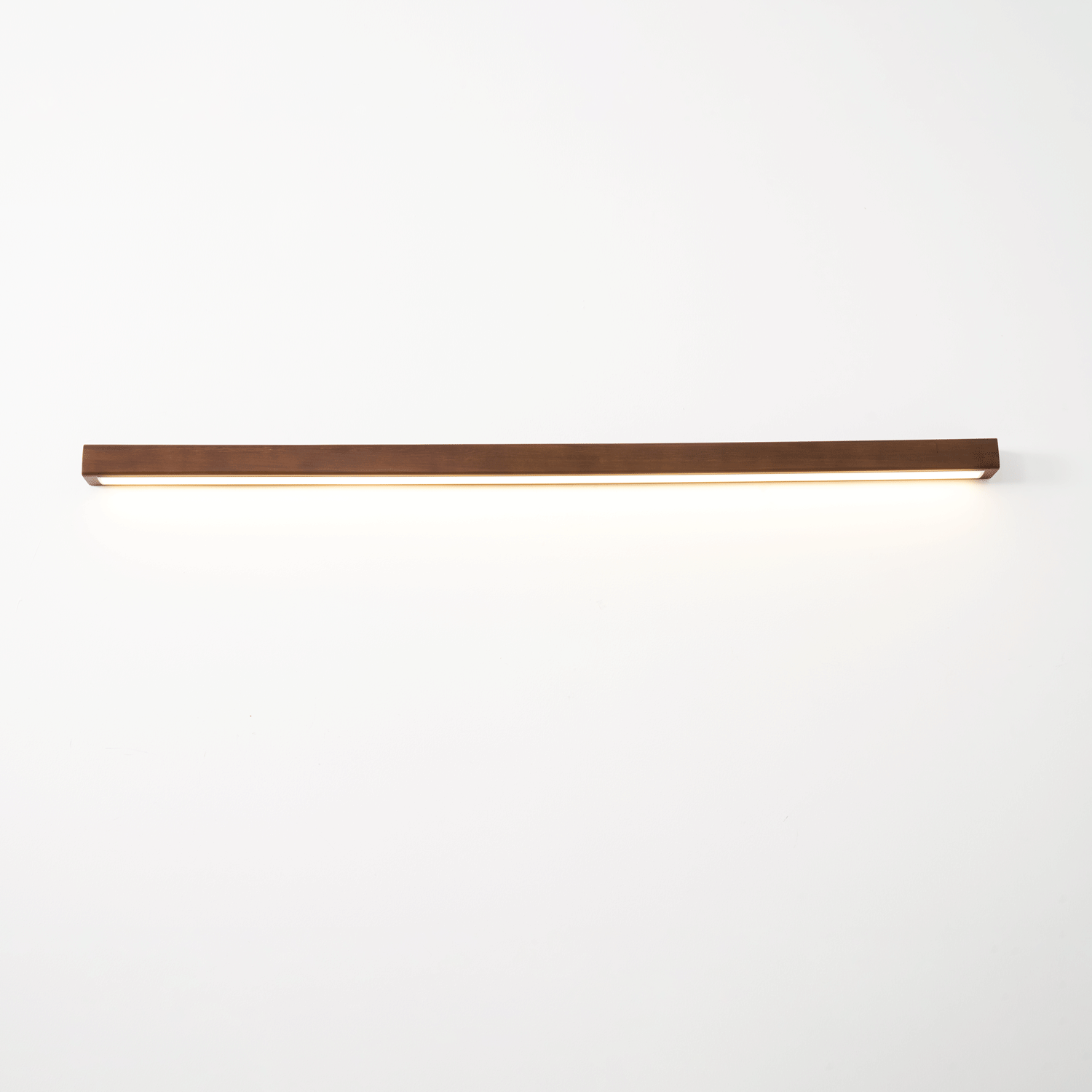 Linear Wood Wall Light Scandinavian Dual-Mount LED Bar Sconce with Frosted Diffuser