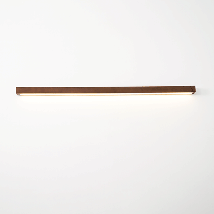 Linear Wood Wall Light Scandinavian Dual-Mount LED Bar Sconce with Frosted Diffuser