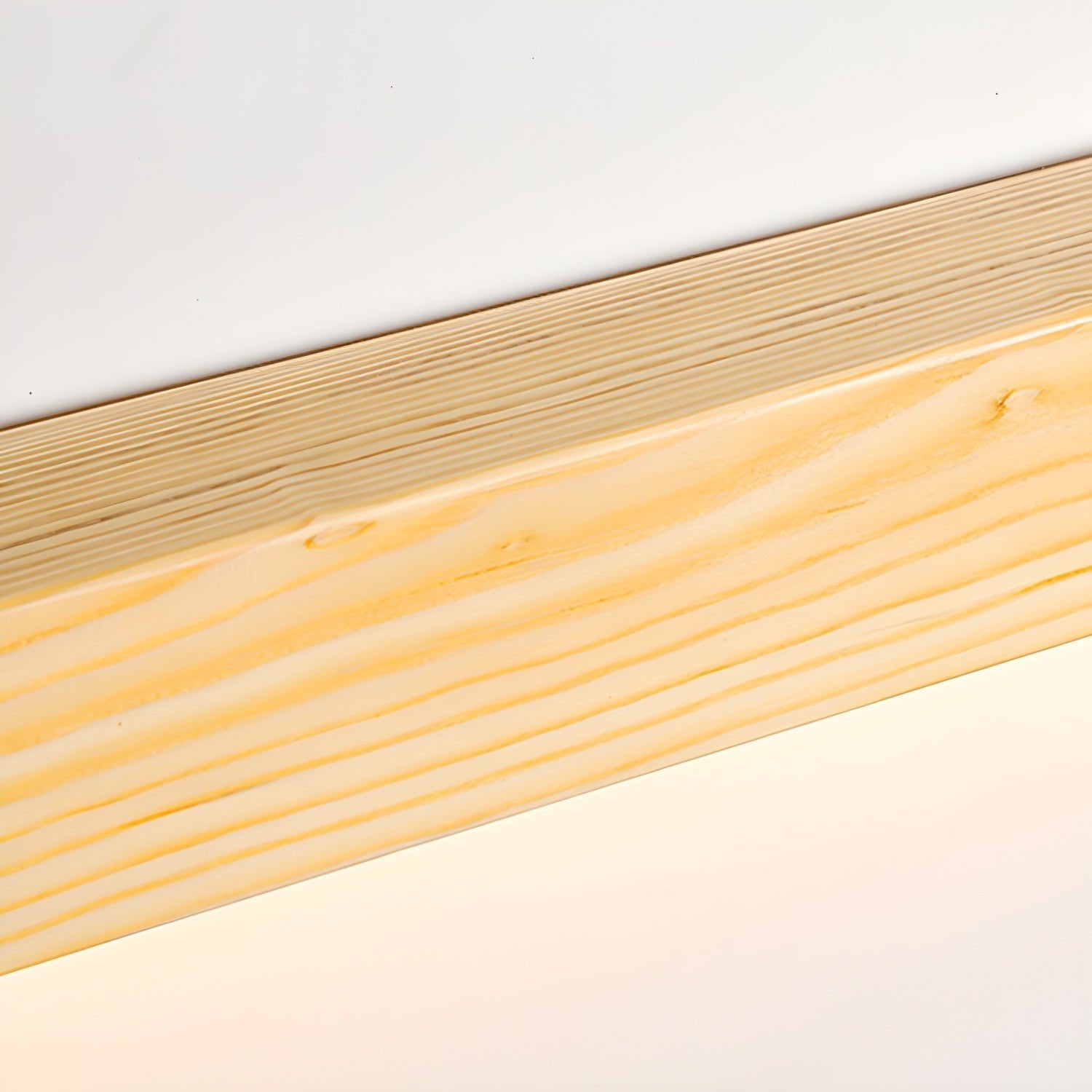 Linear Wood Wall Light Scandinavian Dual-Mount LED Bar Sconce with Frosted Diffuser