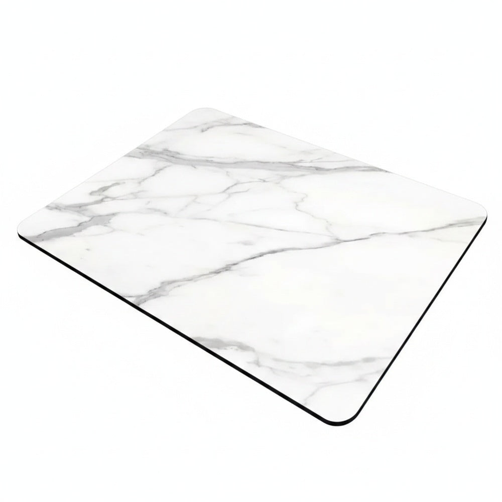Marble Print Dish Drying Mat with Non-Slip Rubber Base and Absorbent Surface