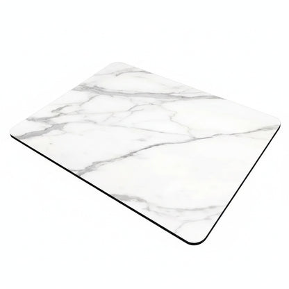 Marble Print Dish Drying Mat with Non-Slip Rubber Base and Absorbent Surface