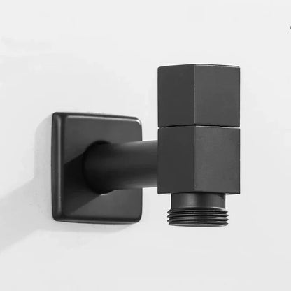 Matte Black Wall Tap with Hose Connector for Indoor and Outdoor Use
