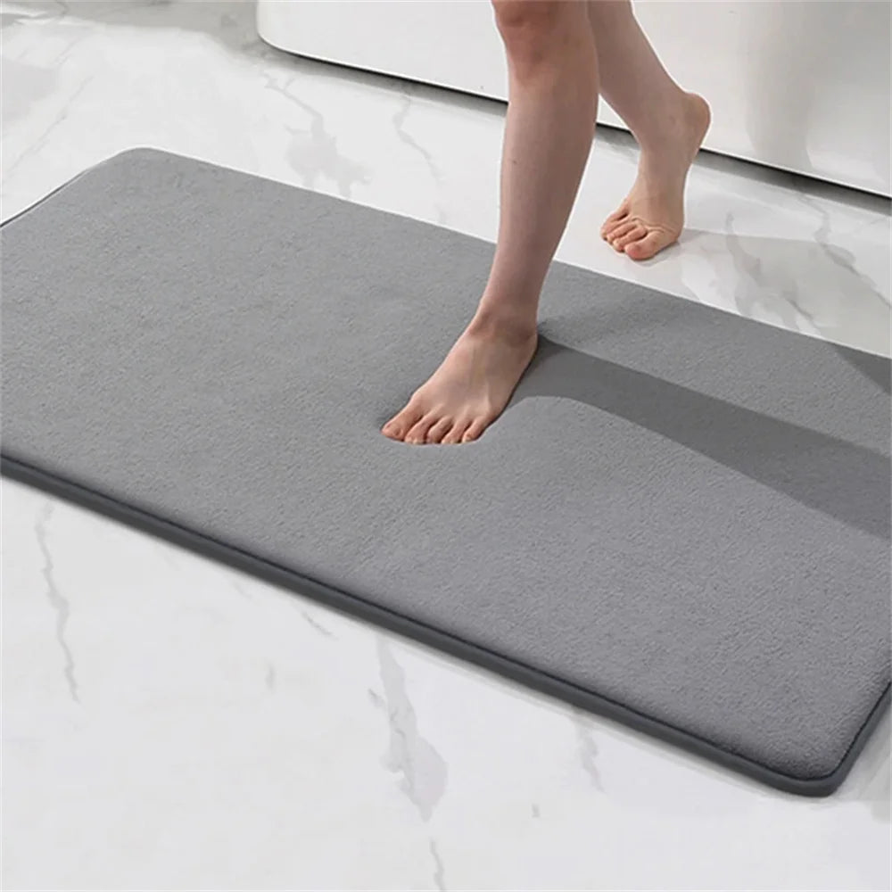 Memory Foam Bath Mat with Anti-Slip Bottom and High Absorbency