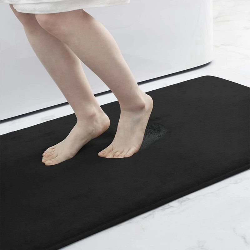 Memory Foam Bath Mat with Anti-Slip Bottom and High Absorbency