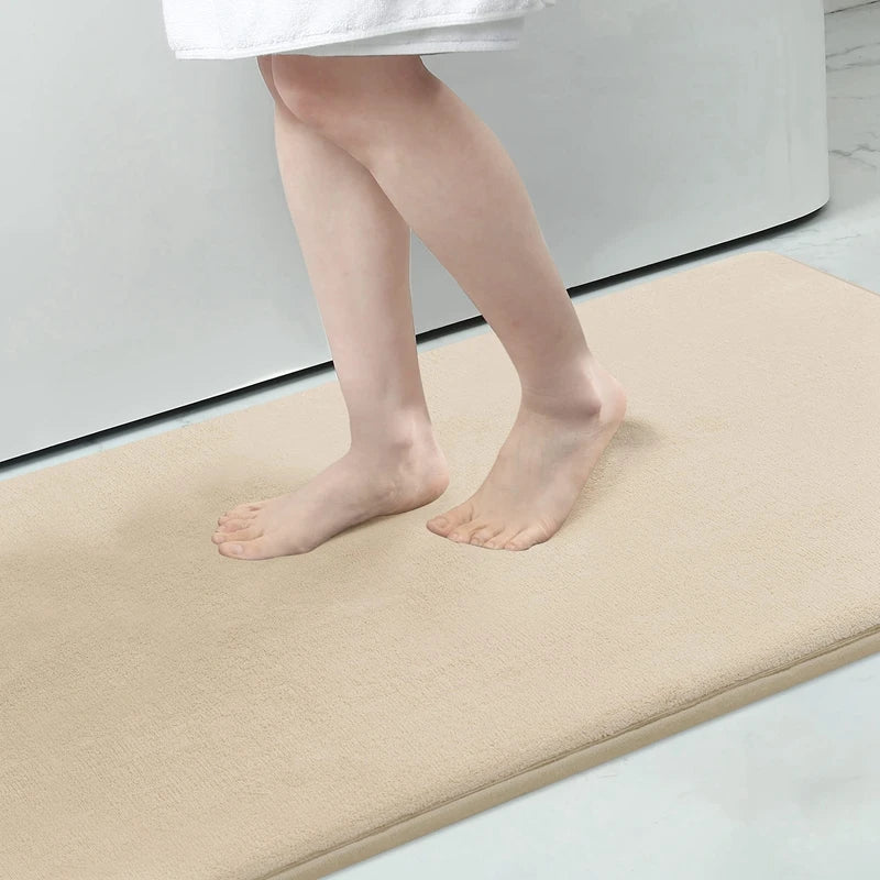 Memory Foam Bath Mat with Anti-Slip Bottom and High Absorbency