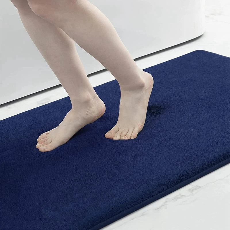 Memory Foam Bath Mat with Anti-Slip Bottom and High Absorbency