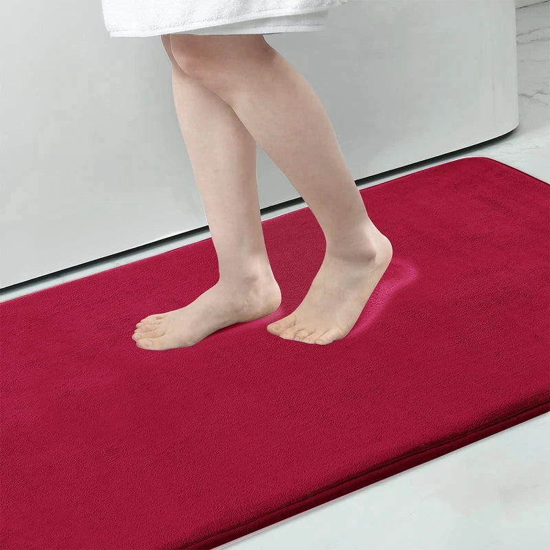 Memory Foam Bath Mat with Anti-Slip Bottom and High Absorbency