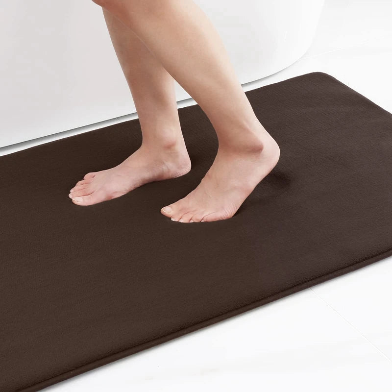 Memory Foam Bath Mat with Anti-Slip Bottom and High Absorbency