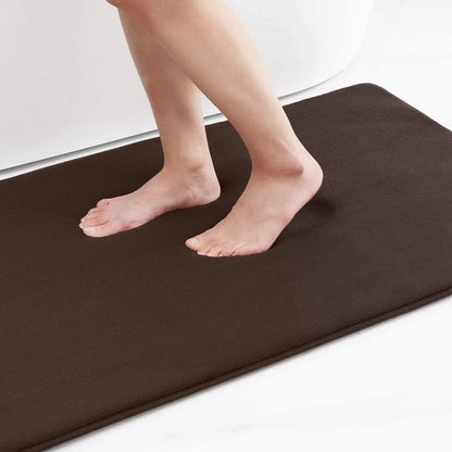 Memory Foam Bath Mat with Anti-Slip Bottom and High Absorbency