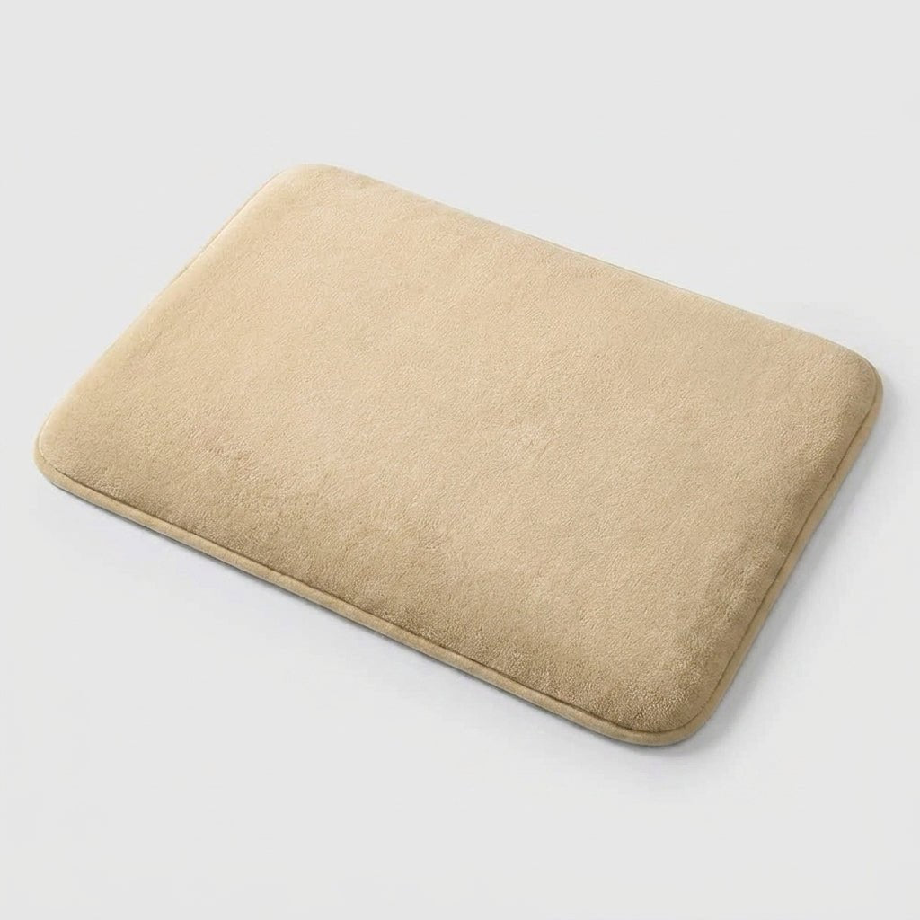 Memory Foam Bath Mat with Non-Slip Backing and Absorbent Plush Top