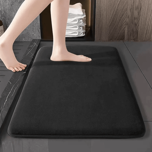 Memory Foam Bath Mat with Non-Slip Backing and Absorbent Plush Top